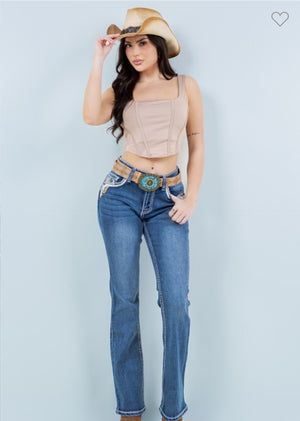 Rebel Boot Cut Blue