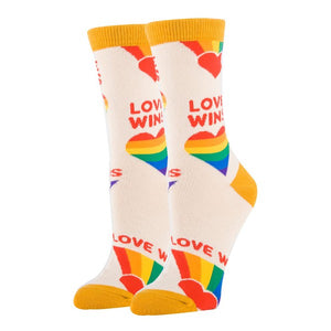 Love Wins - Women's Funny Socks