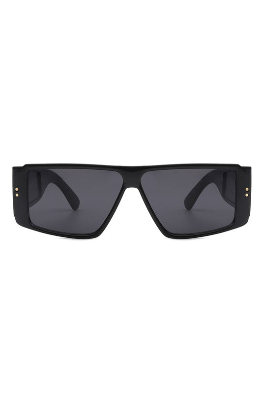 Retro Rectangle Flat Top Fashion Sunglasses