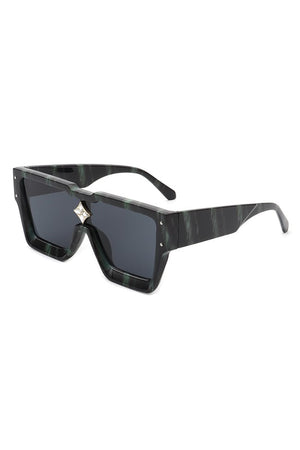 Square Oversize Retro Modern Fashion Sunglasses