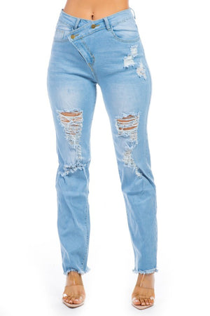 DENIM JEANS MULTI CUT