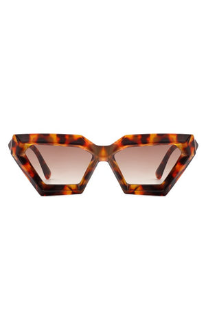 Retro Square Chunky Cat Eye Fashion Sunglasses