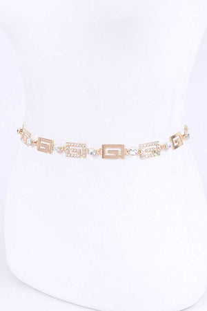 Crystal Fashion Chain Belt