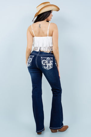 Rebel Jeans Bootcut D/Blue